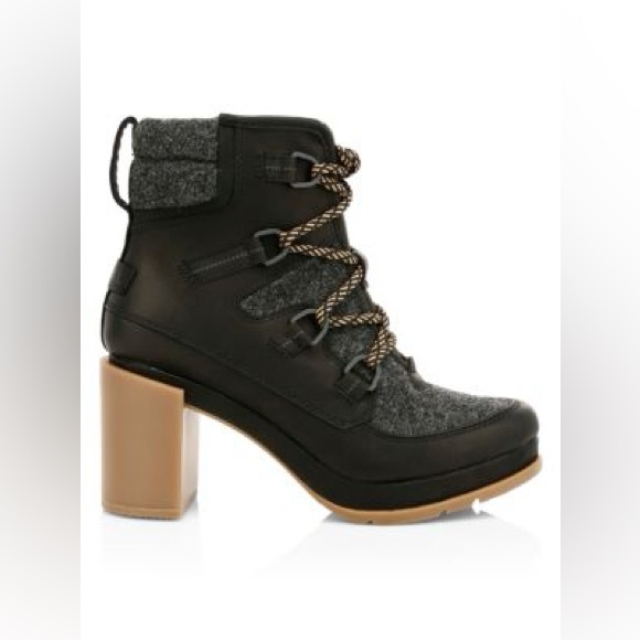 Sorel Shoes - Sorel Blake Lace-Up Leather & Felt Hiking Boots 9